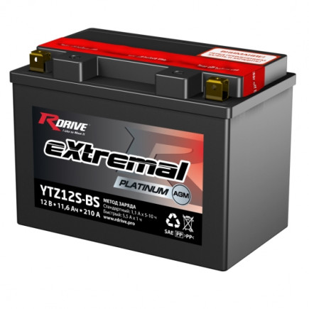 RDrive extremal PLATINUM 11ah (YTZ12S-BS) AGM