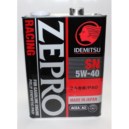 Масло моторное IDEMITSU ZEPRO RACING 5W40 4л